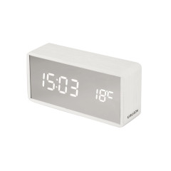 LED budík Karlsson KA5879WH, 15cm